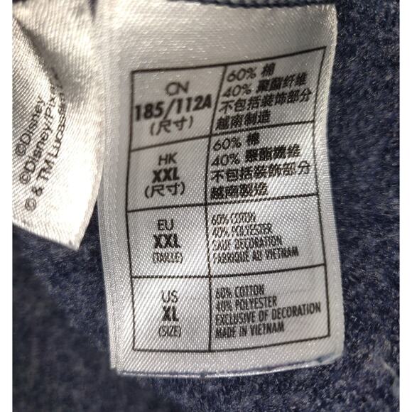 Disney World Parks Sweatshirt Adult XL Navy Blue Waffle Type Knit Compass Mickey - Picture 10 of 16